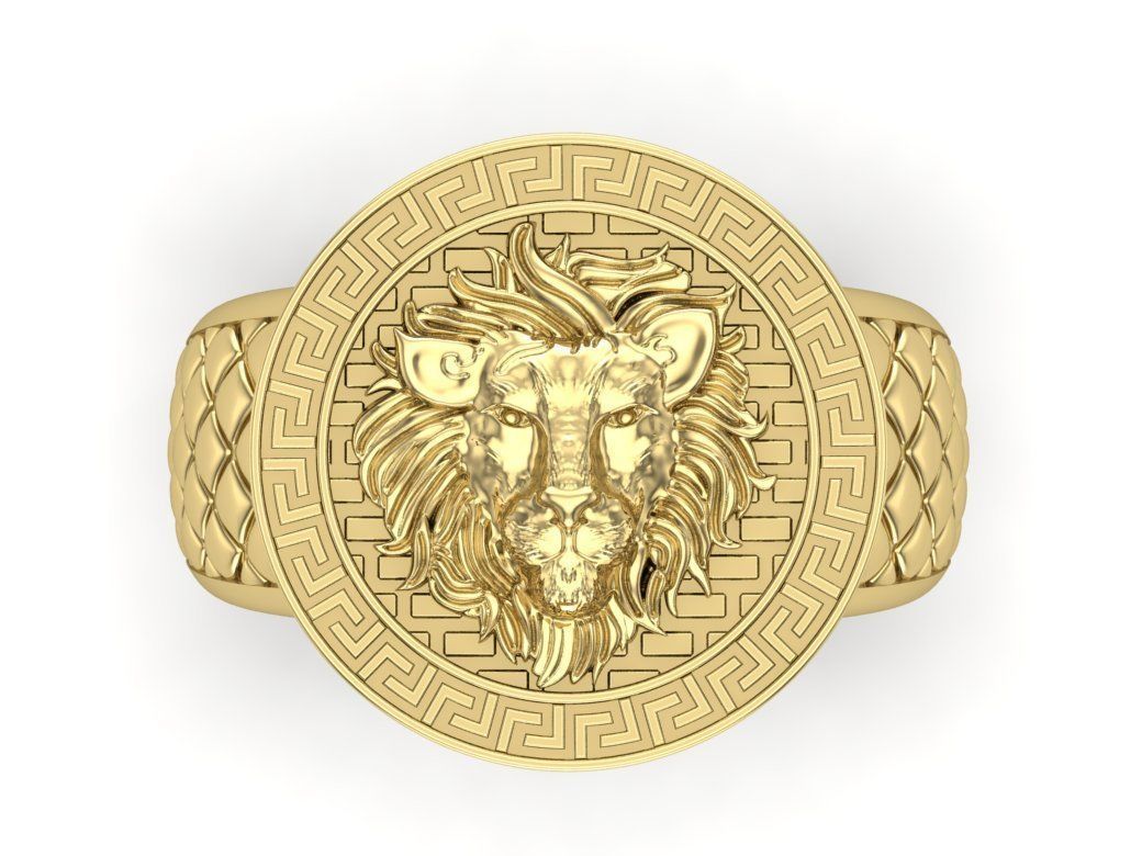 Leo ring 3D print model_7
