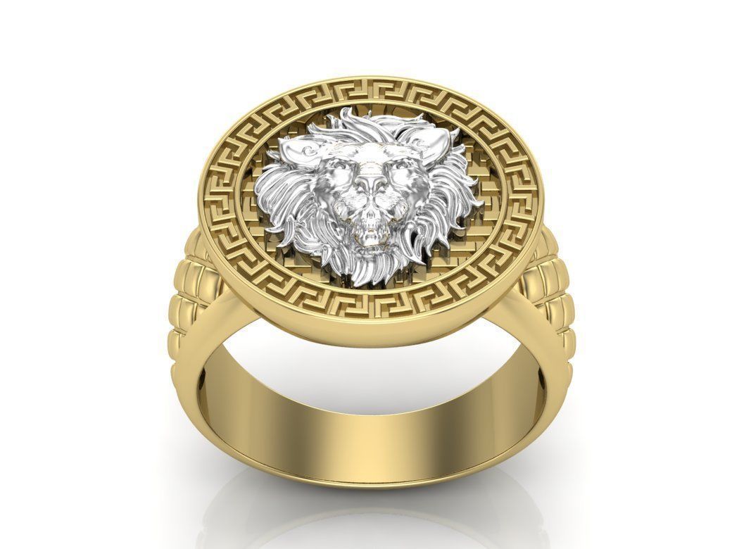 Leo ring 3D print model_9