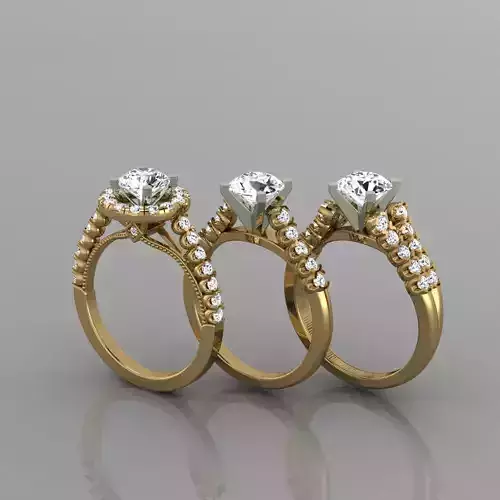 3 rings 3d model 3D model