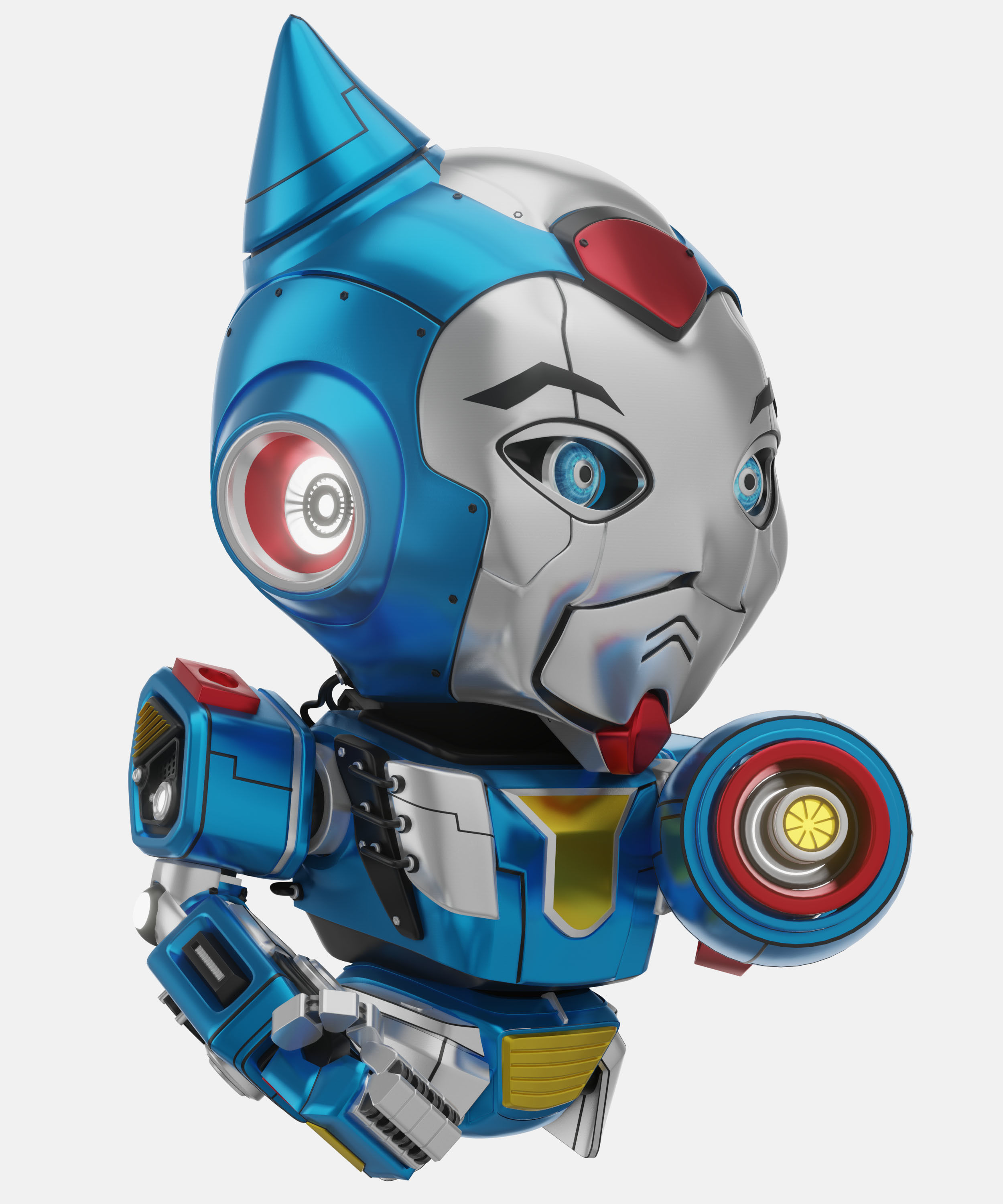 Robot Character 02 - Scifi Edition 3D model_4
