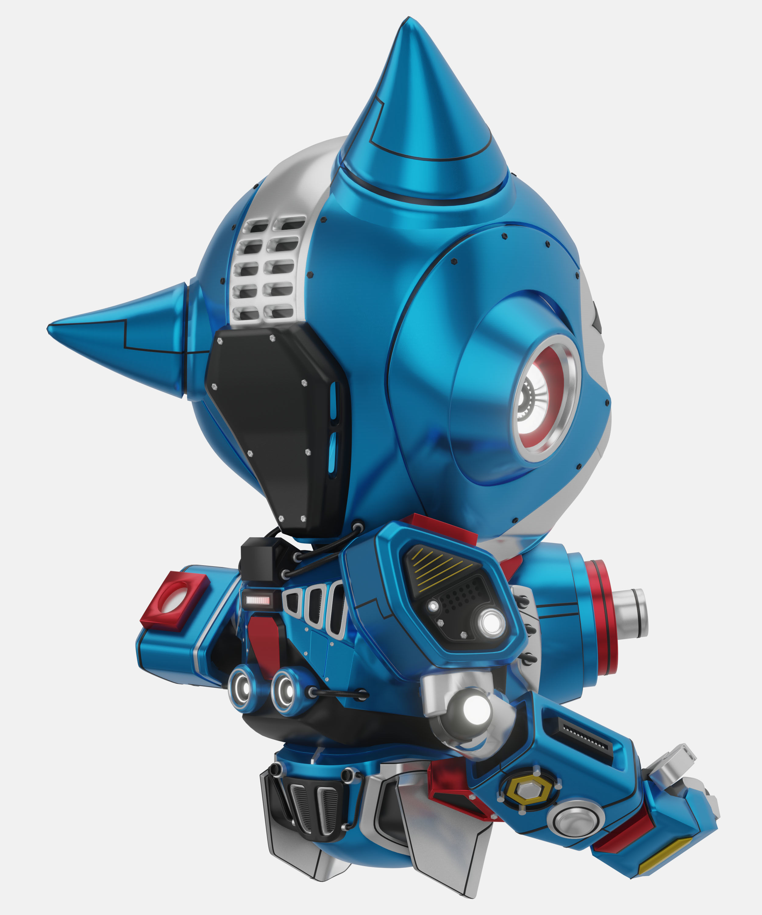 Robot Character 02 - Scifi Edition 3D model_5