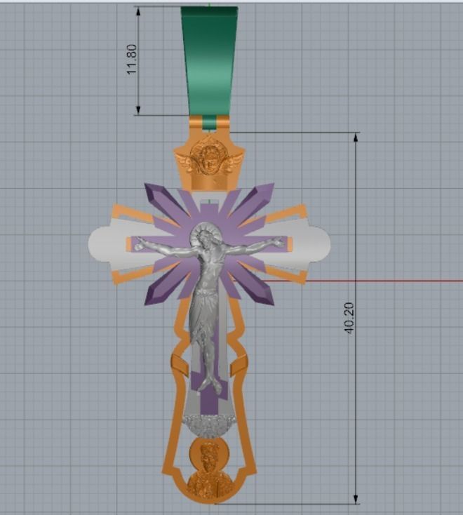 Cross 3D print model_9