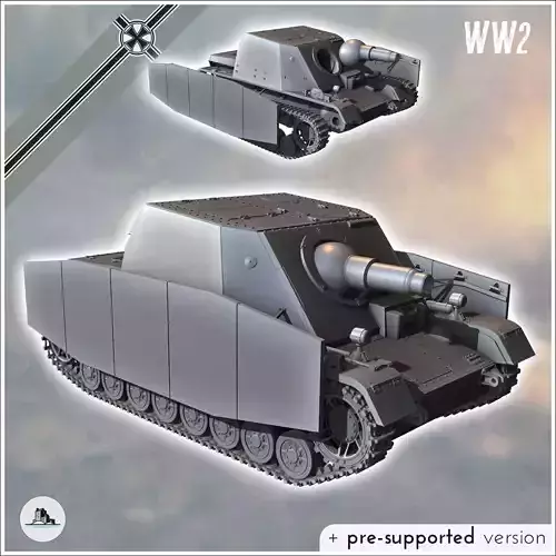 Sturmpanzer IV Stupa Brummbar infantry support gun - miniature