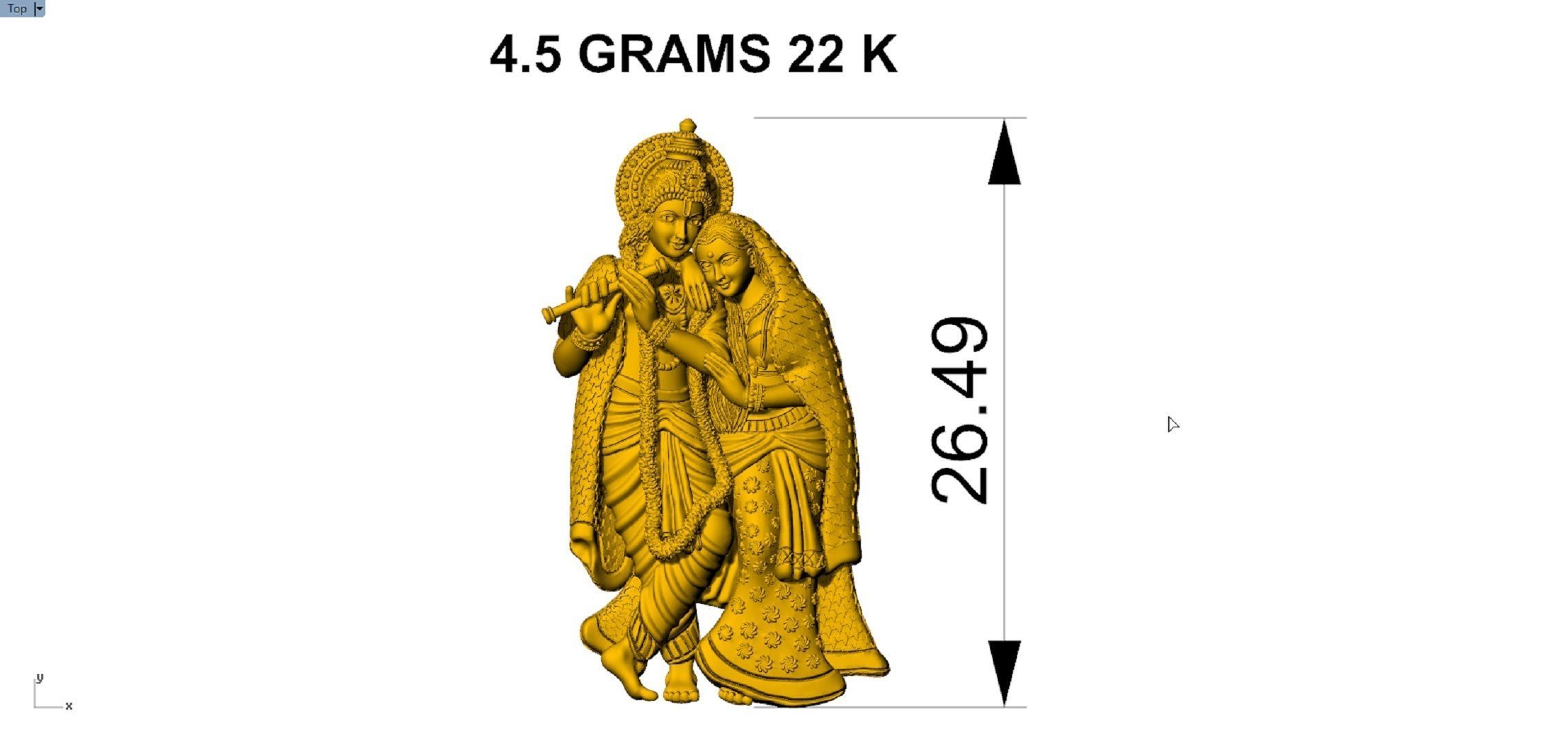 RATHA KIRSHNA 3D print model_10