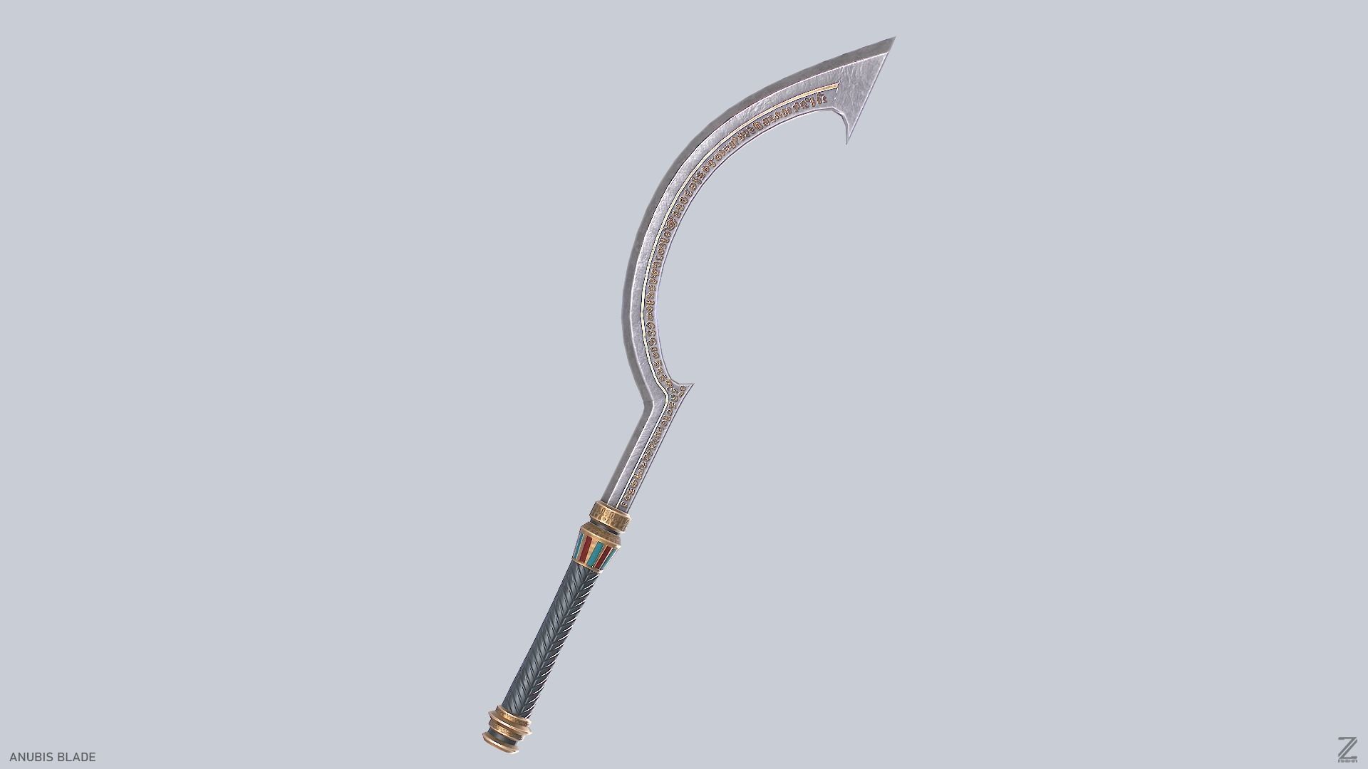 Anubis blade Low-poly 3D model_4