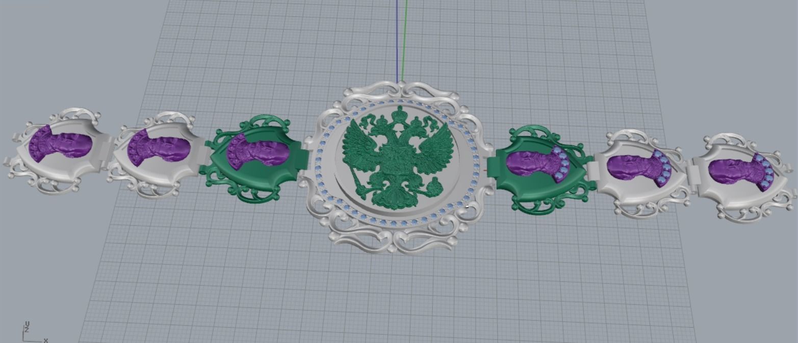 chic bracelet 3D print model_11