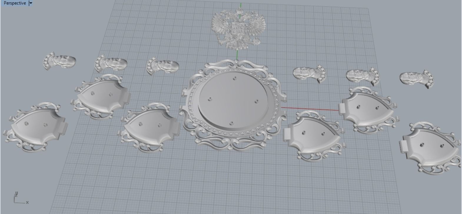 chic bracelet 3D print model_6