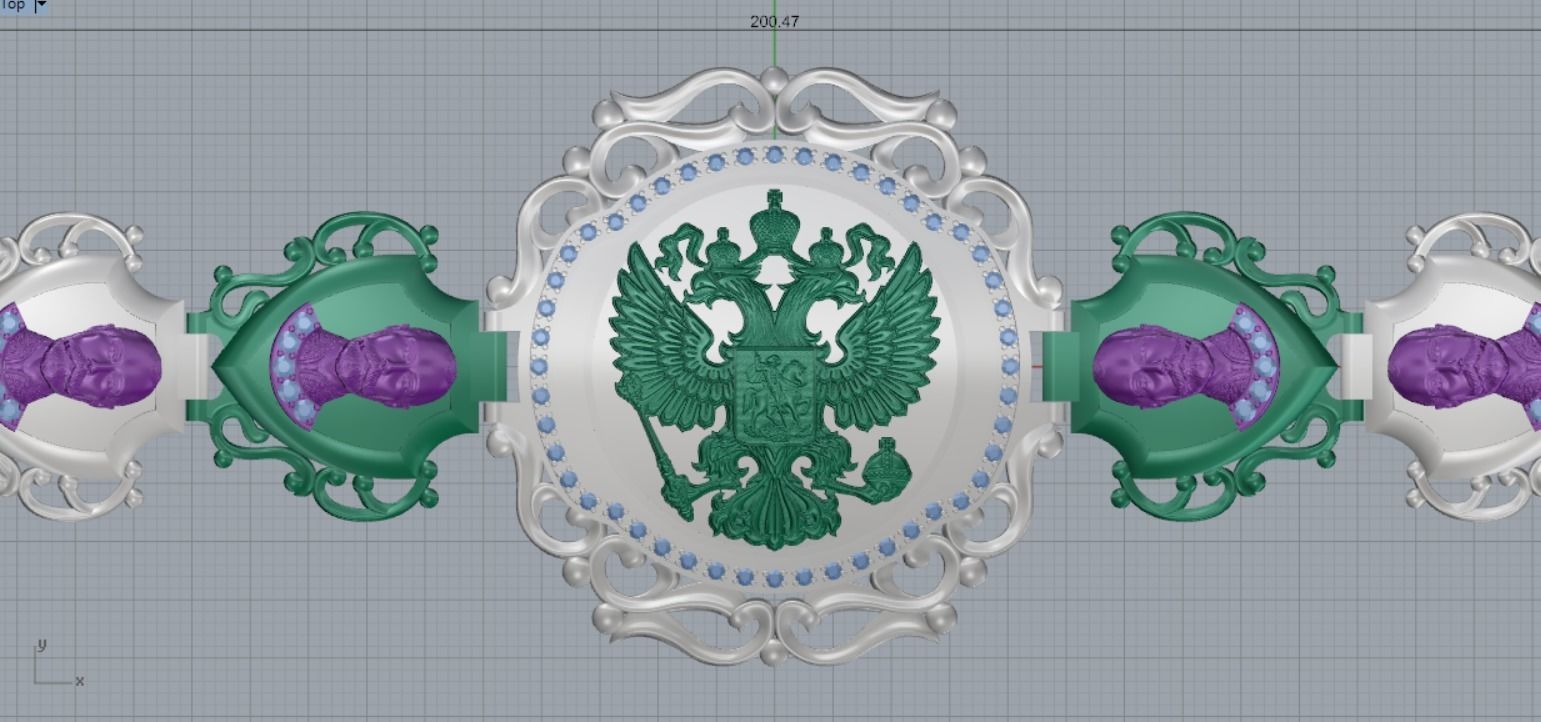 chic bracelet 3D print model_14