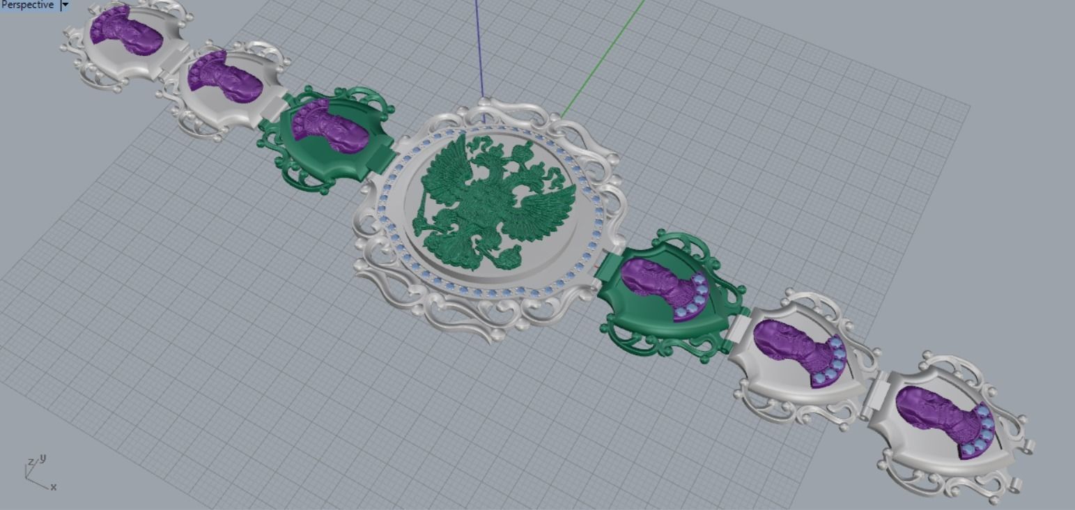 chic bracelet 3D print model_12