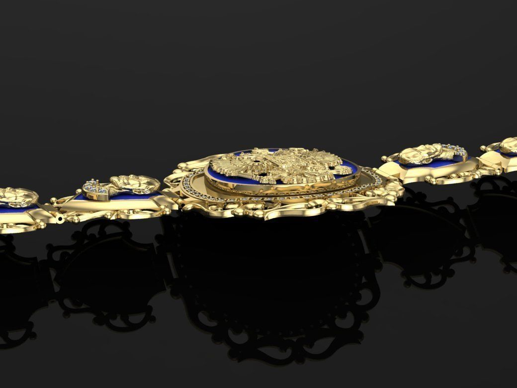 chic bracelet 3D print model_2