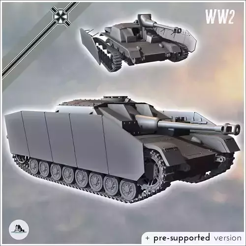 Sturmgeschutz StuG IV - miniatures tabletop scenery 3D print model