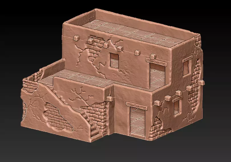 Terrain Scenery - Desert House 6 - 3D print model