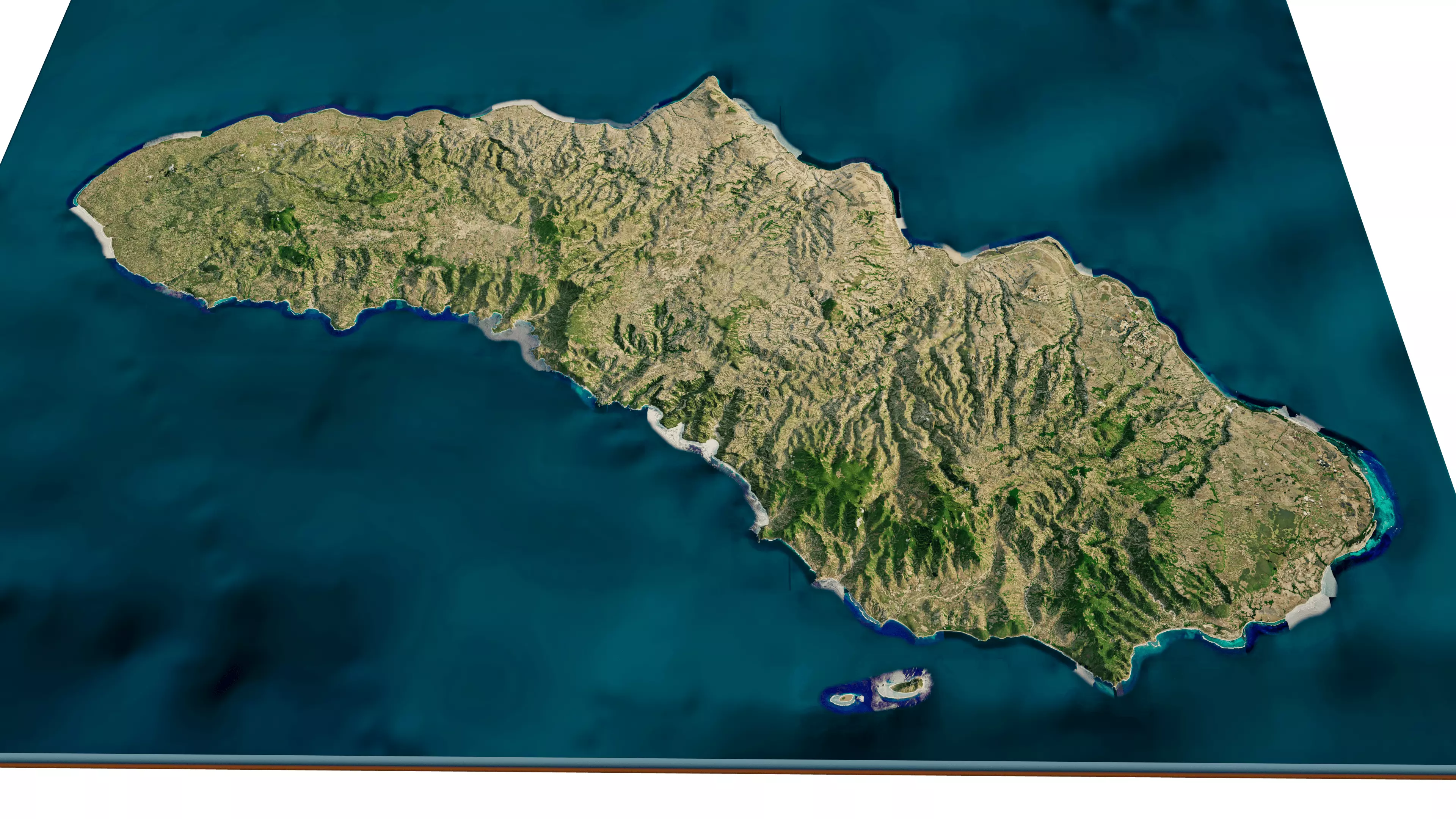 Sumba Island 3d model terrain 3D model