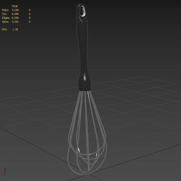 Whisk M01A Low-poly 3D model_2
