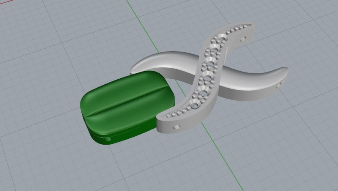 link bracelet 3D print model_12
