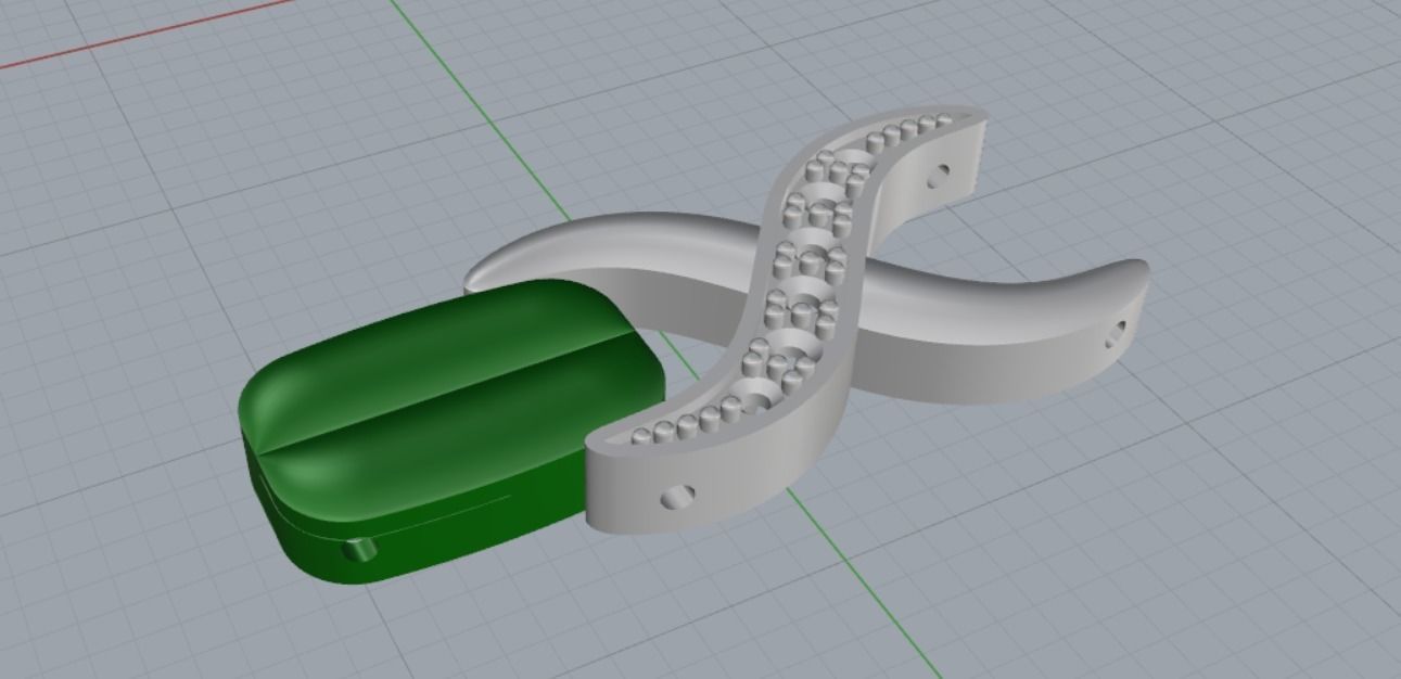 link bracelet 3D print model_11