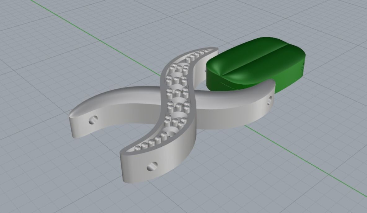 link bracelet 3D print model_13