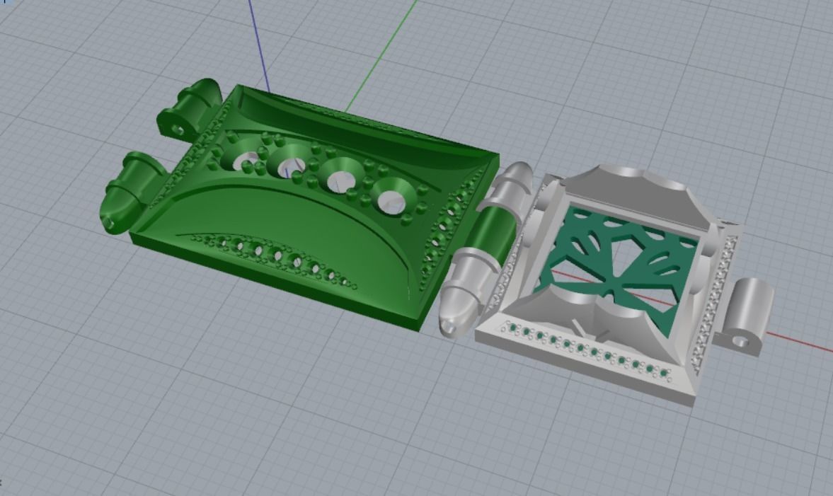 link bracelet 3D print model_12