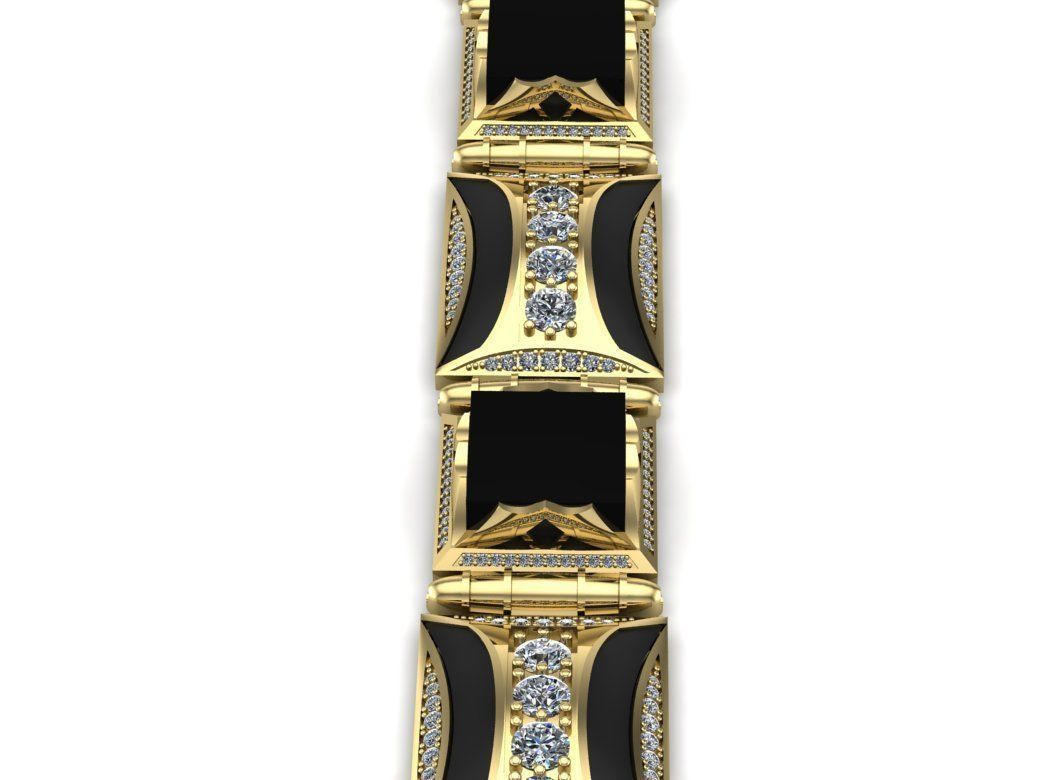 link bracelet 3D print model_4