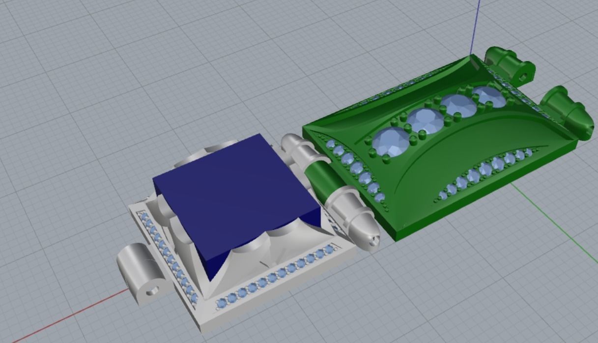 link bracelet 3D print model_16