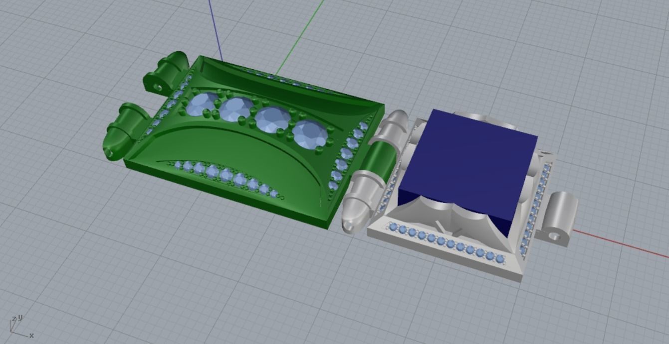 link bracelet 3D print model_11