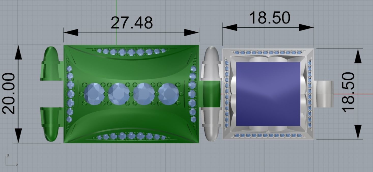link bracelet 3D print model_9