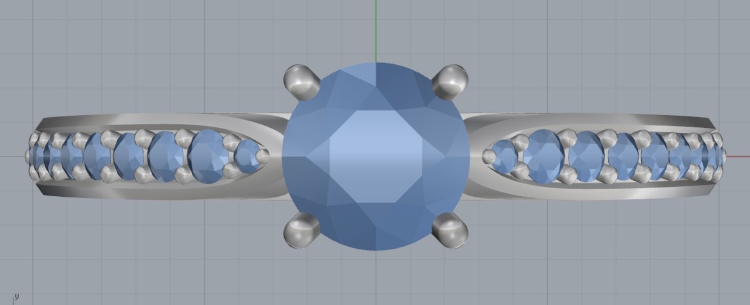 Engagement rings 3D print model_12