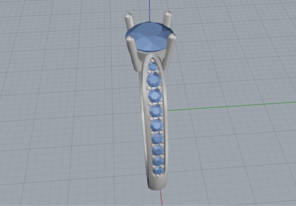 Engagement rings 3D print model_14