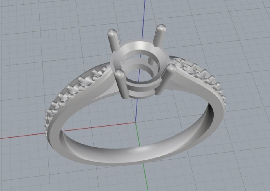 Engagement rings 3D print model_9