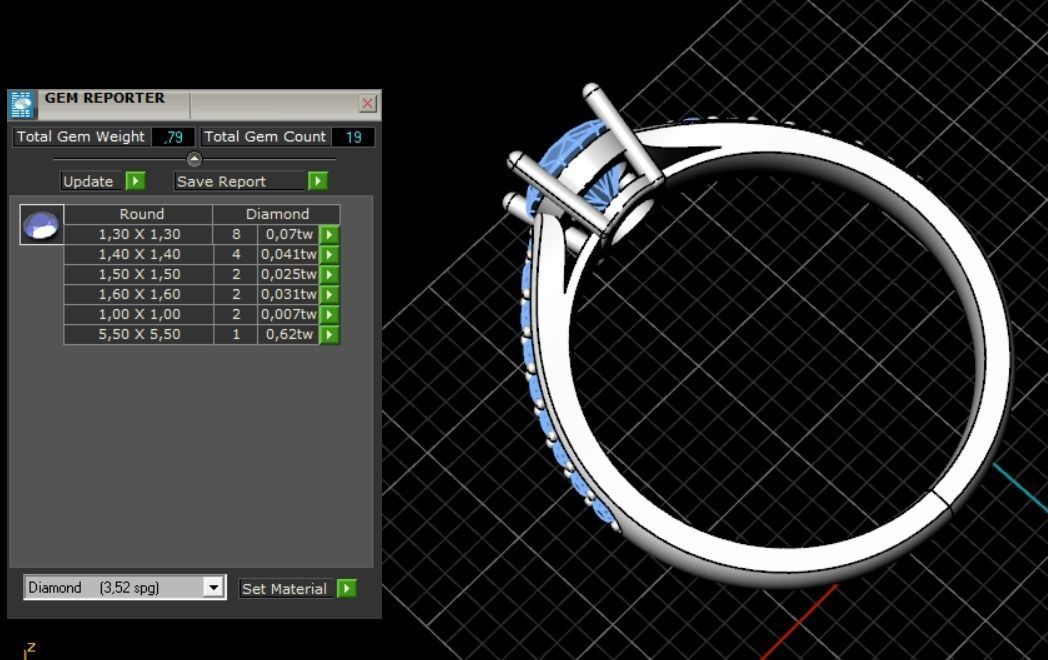 Engagement rings 3D print model_6