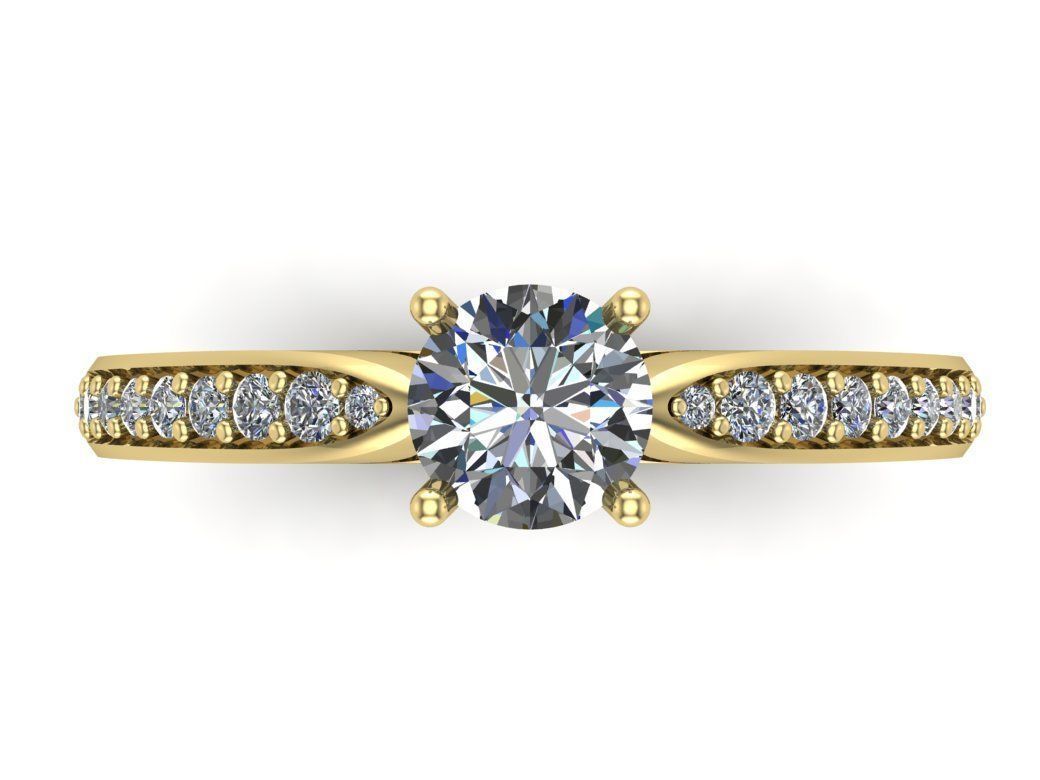 Engagement rings 3D print model_2