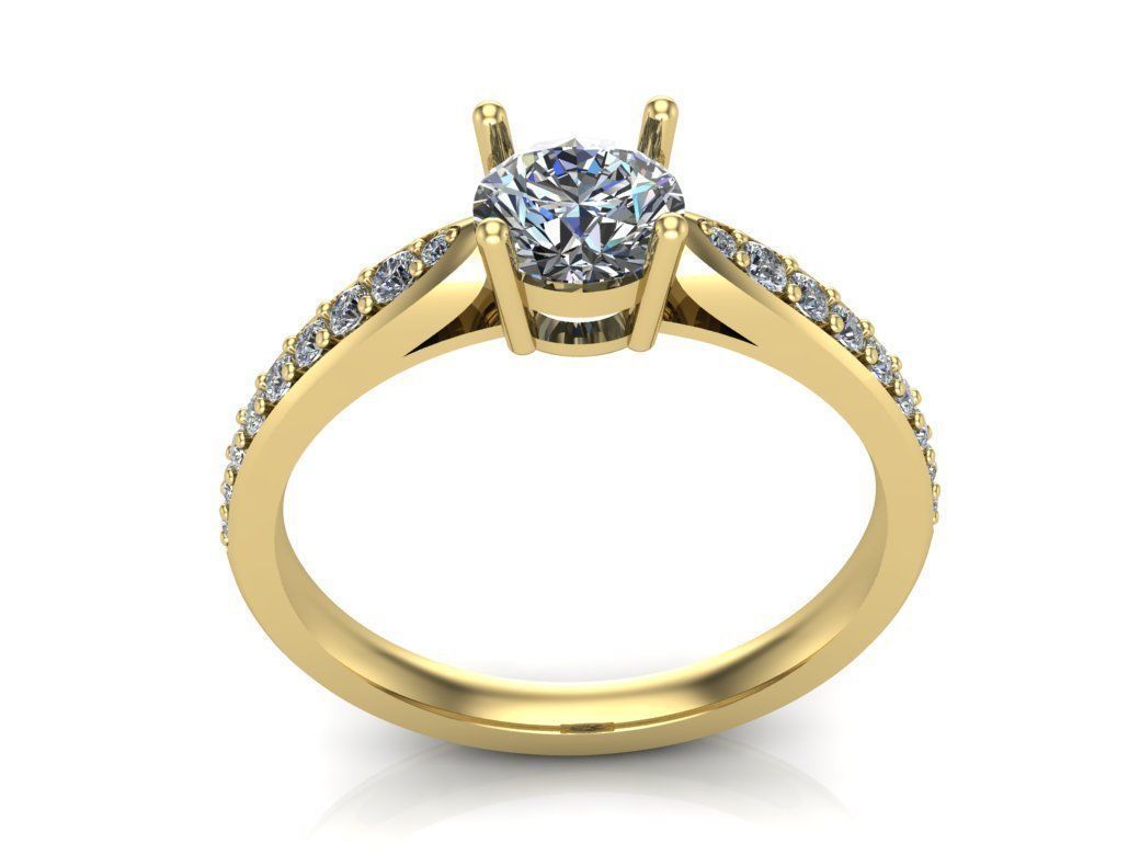 Engagement rings 3D print model_1