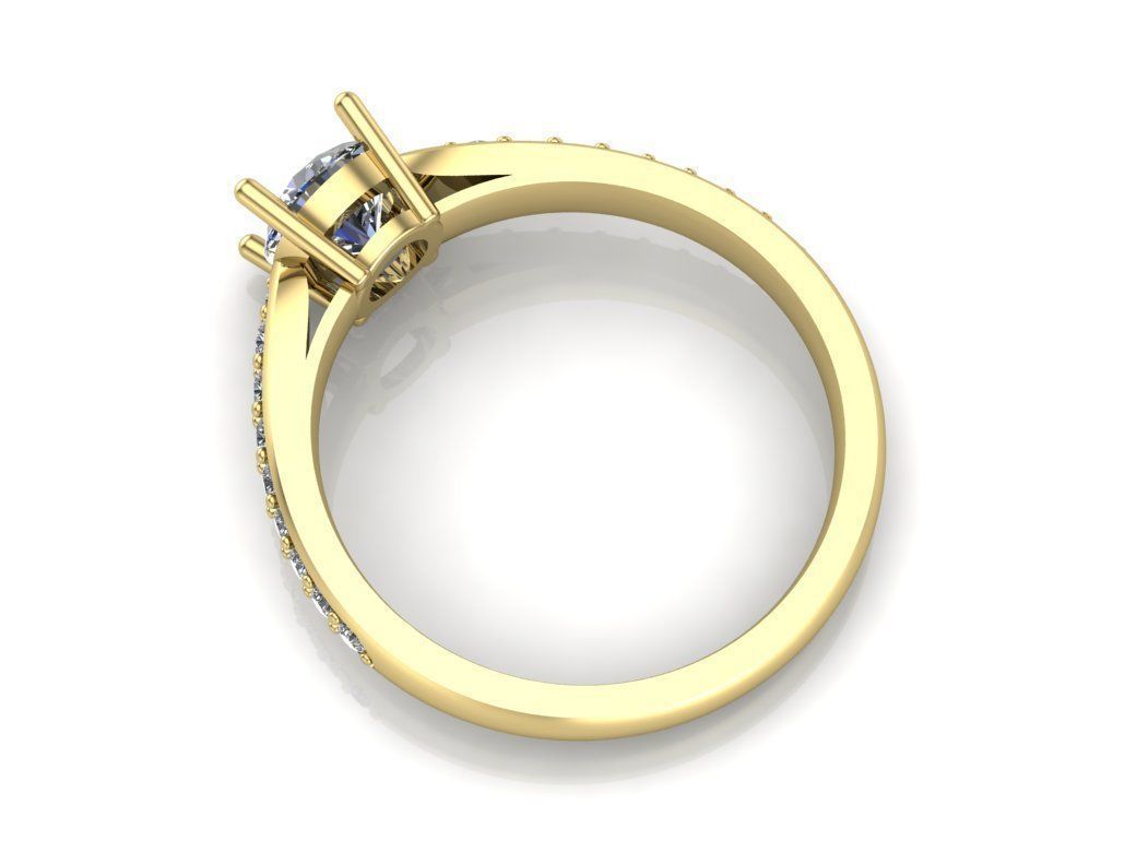 Engagement rings 3D print model_4