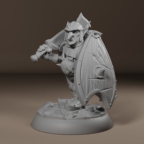 Goblin Scavenger - Tabletop Miniature 3D print model