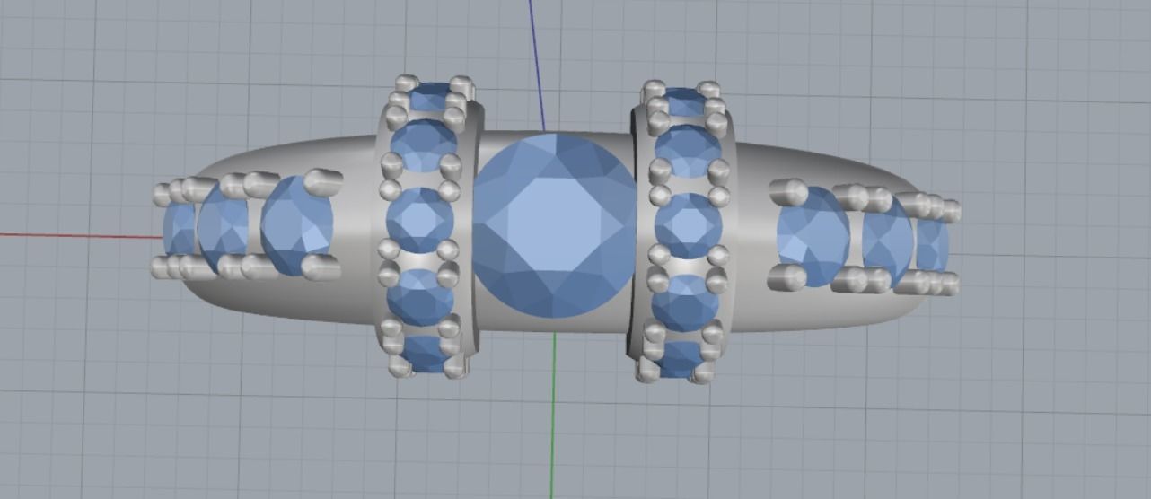 Engagement rings 3D print model_14