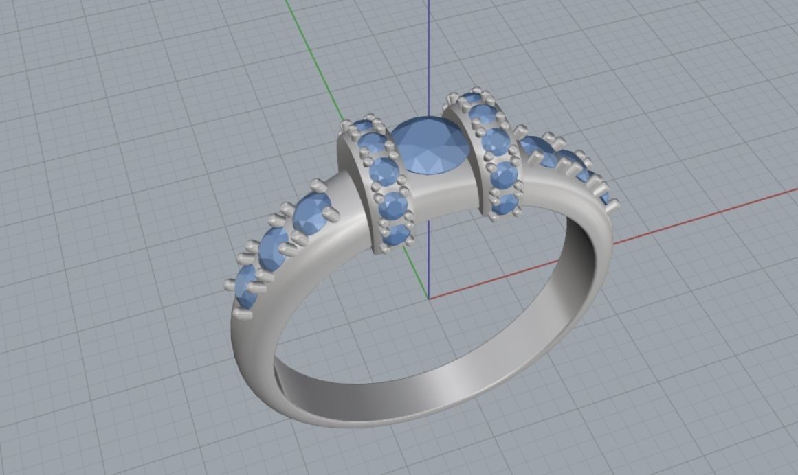 Engagement rings 3D print model_8