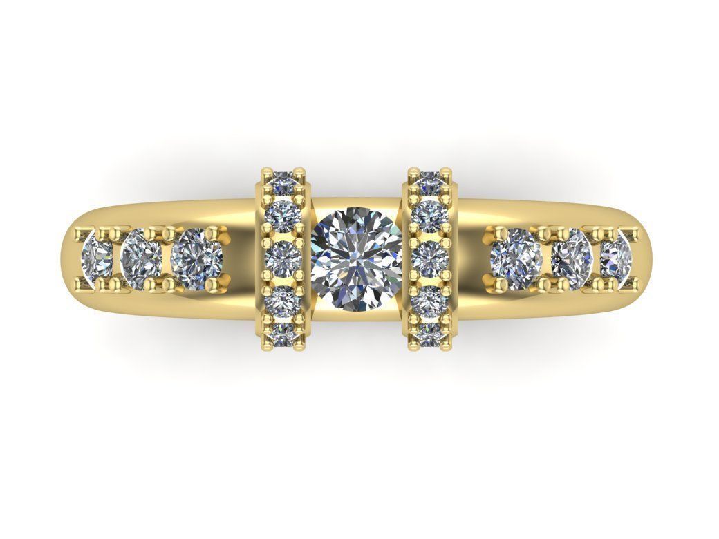 Engagement rings 3D print model_2