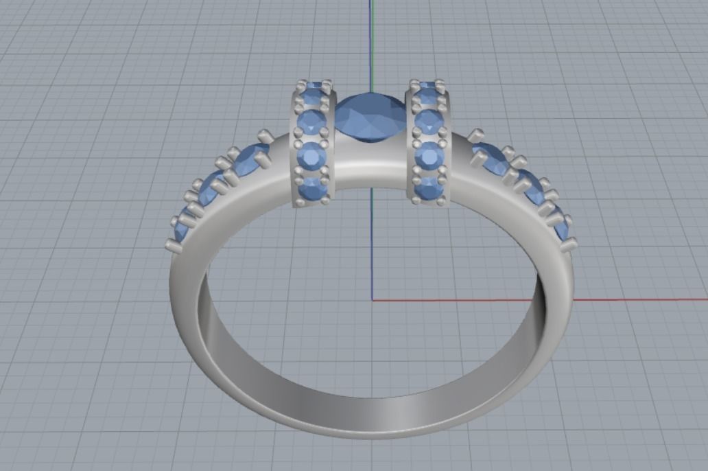Engagement rings 3D print model_11