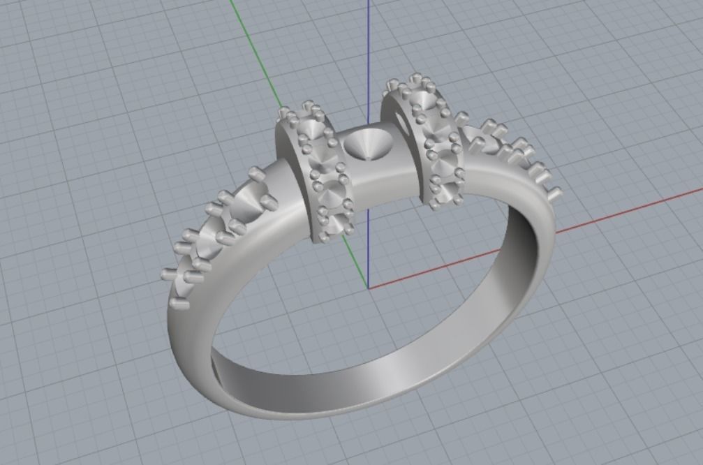 Engagement rings 3D print model_9