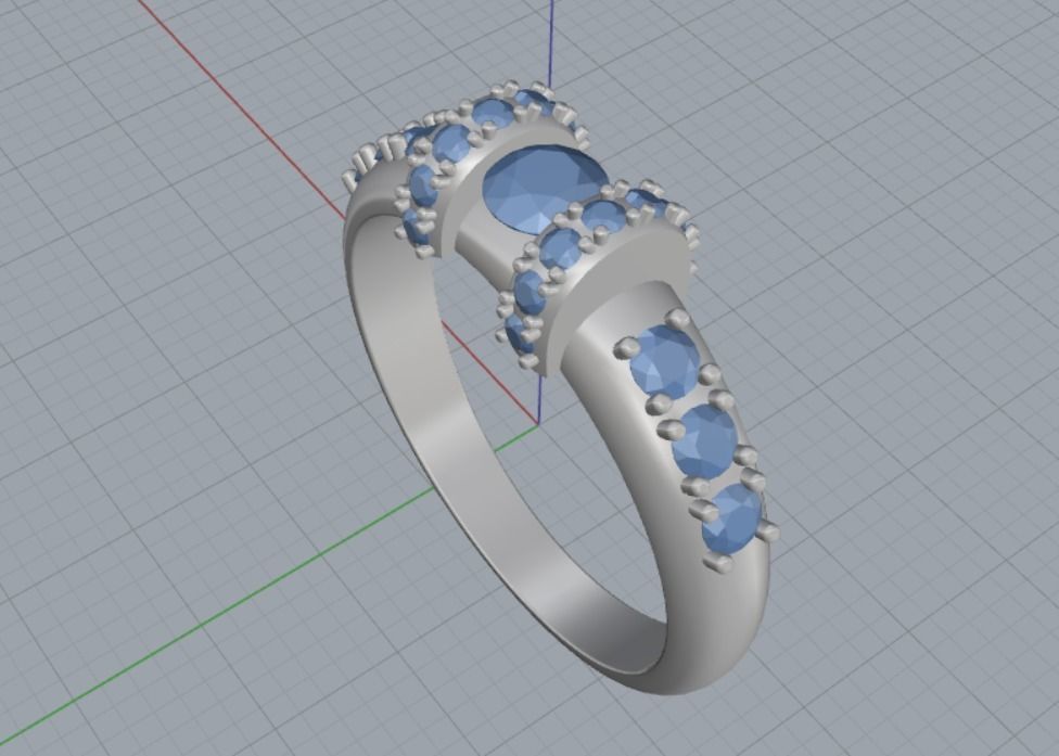 Engagement rings 3D print model_12