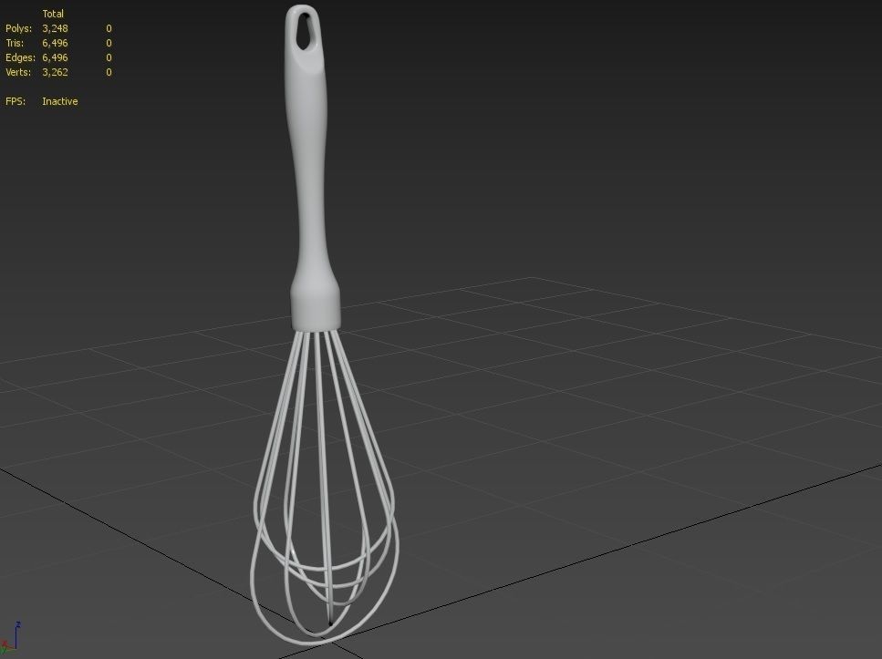 Whisk M01B Low-poly 3D model_5