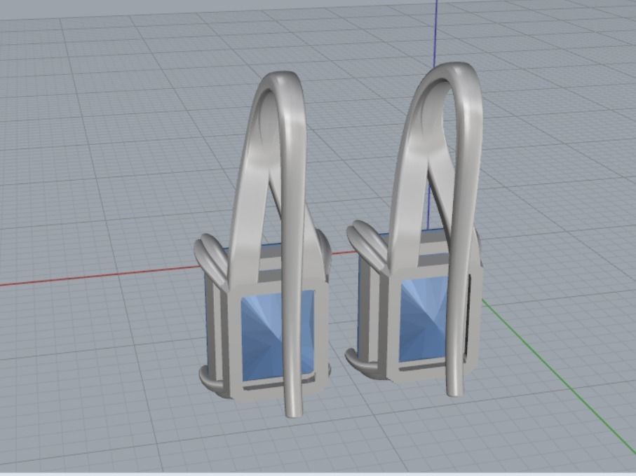 Earrings 3D print model_9