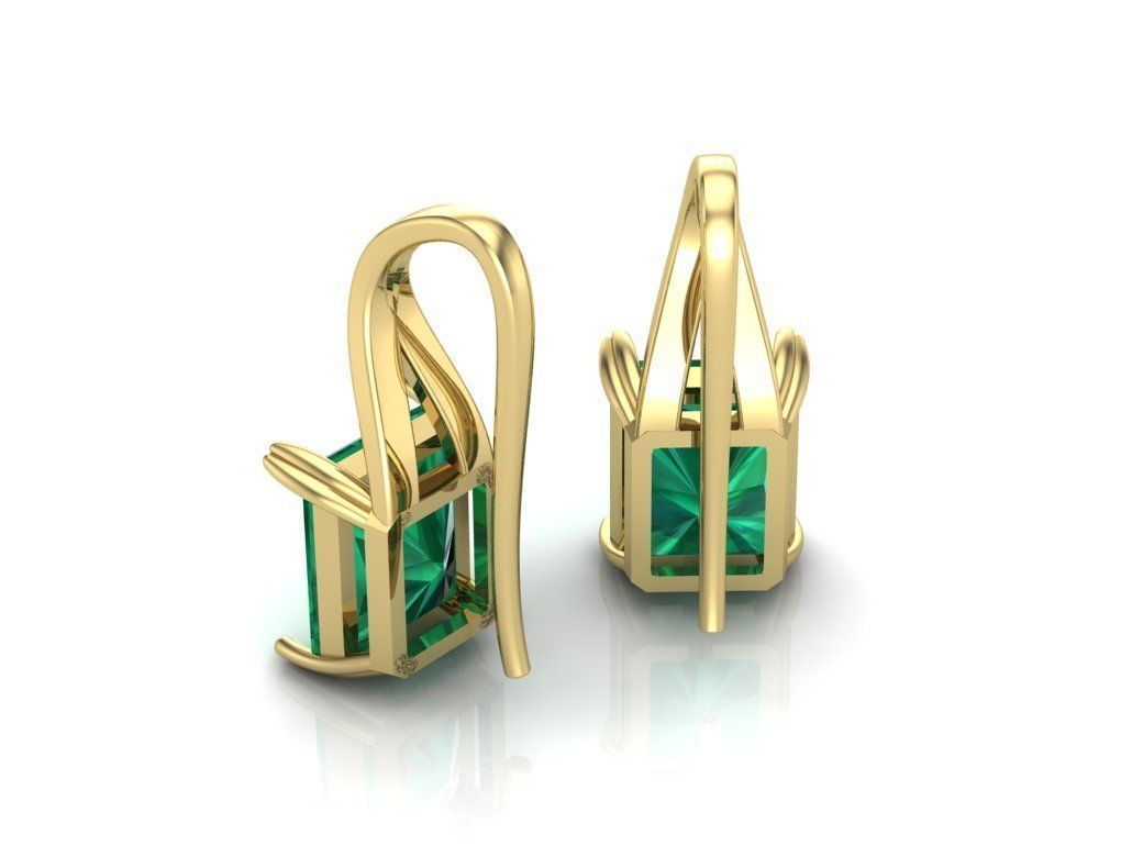 Earrings 3D print model_3