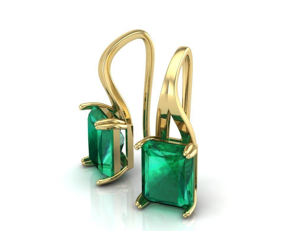 Earrings 3D print model_2