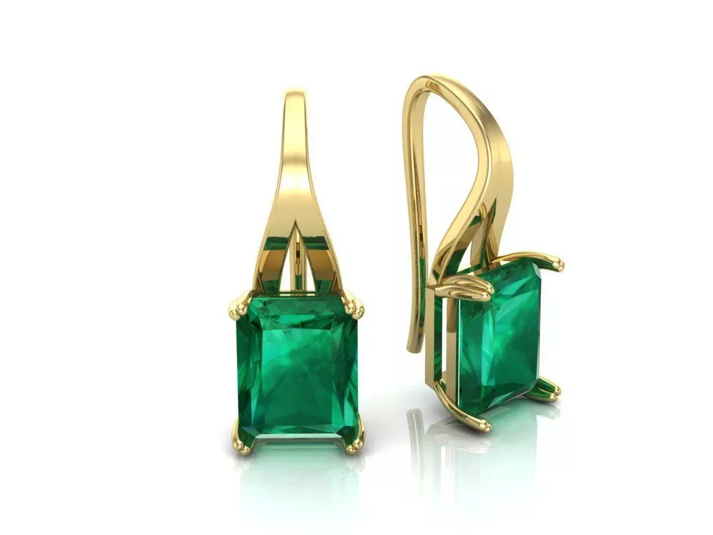 Earrings 3D print model_0