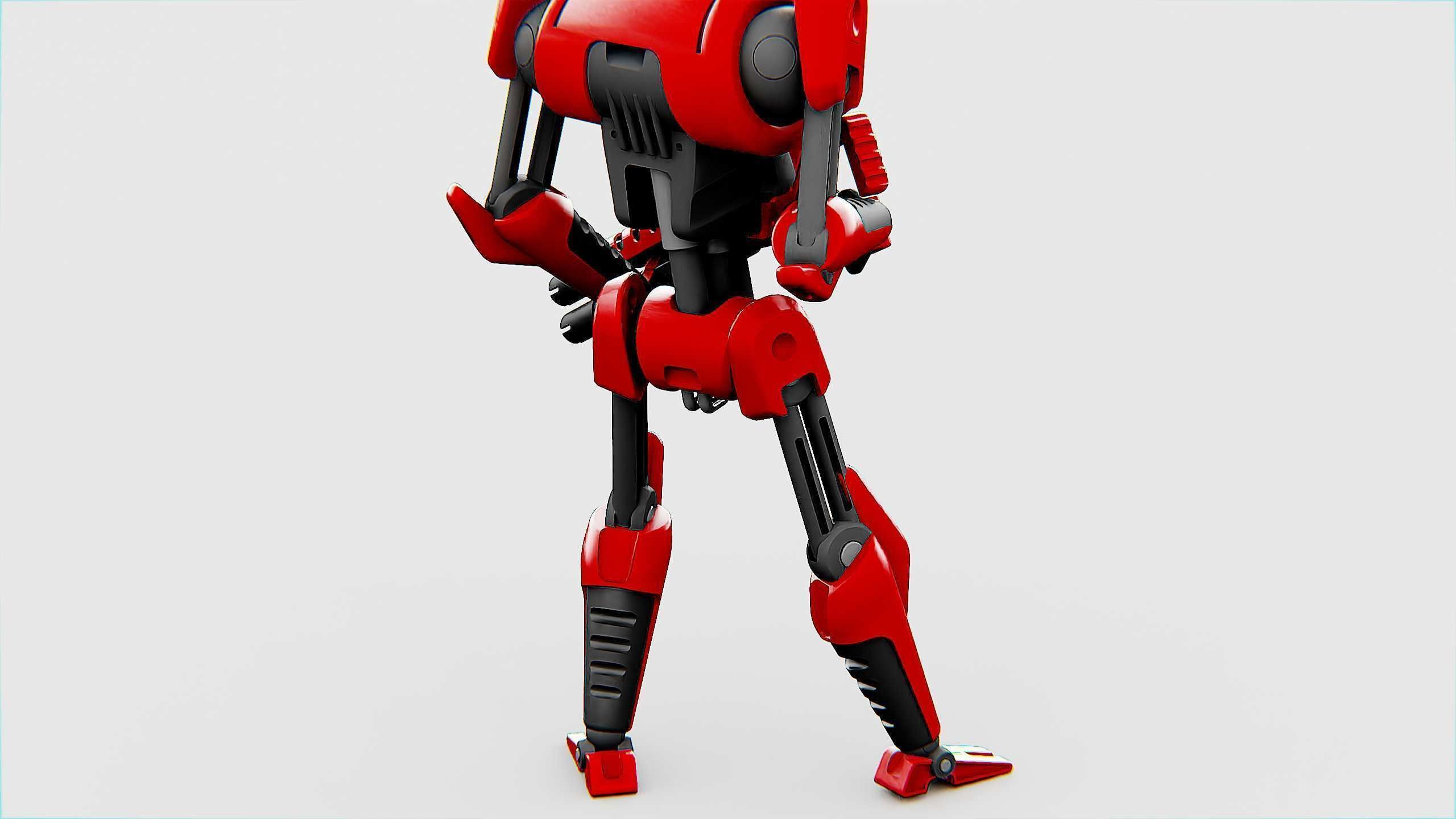 BATTLE DROID KA-20  Rigged for Unreal Engine - Unity - MIXAMO 3D model_28