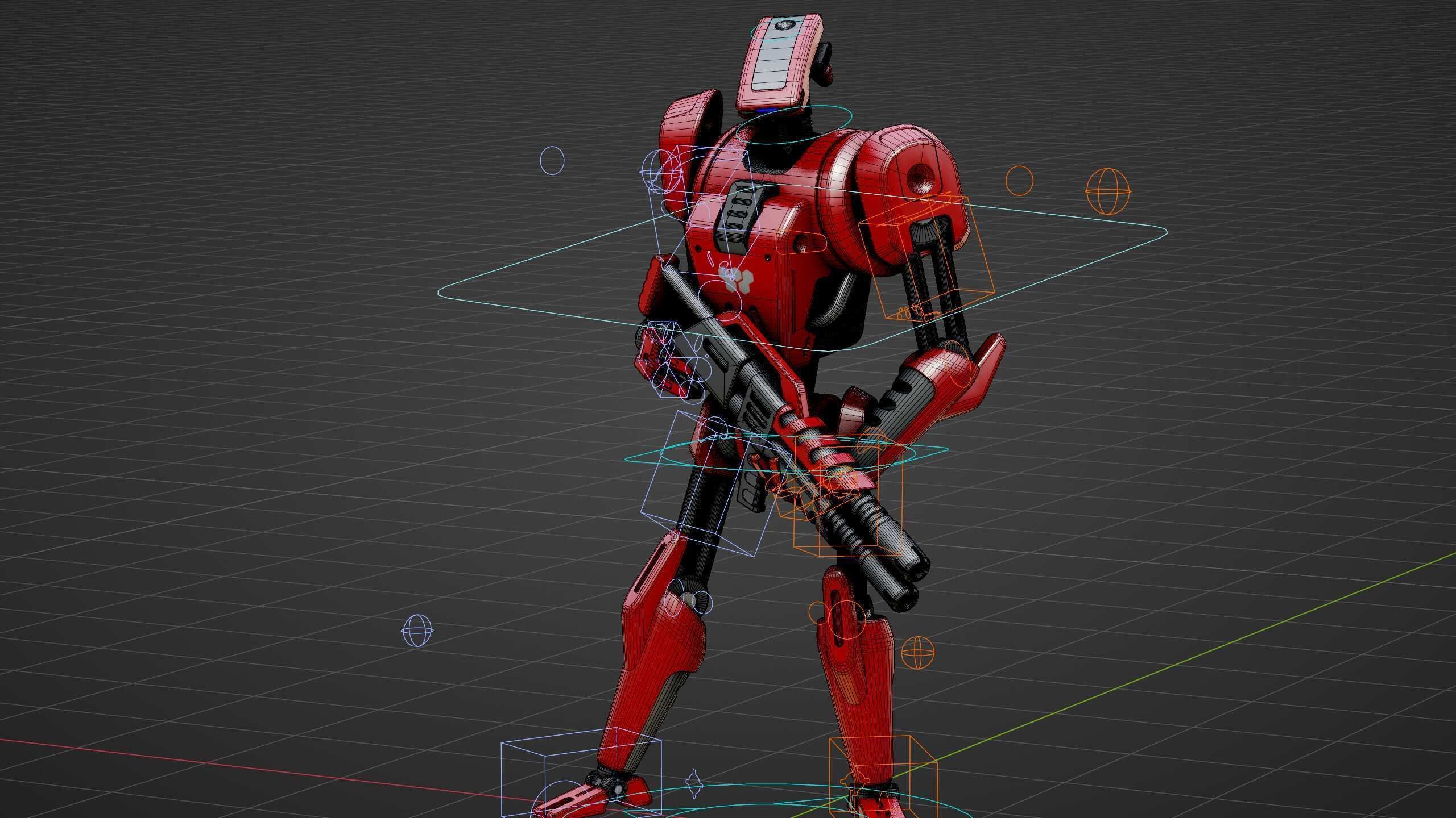 BATTLE DROID KA-20  Rigged for Unreal Engine - Unity - MIXAMO 3D model_37