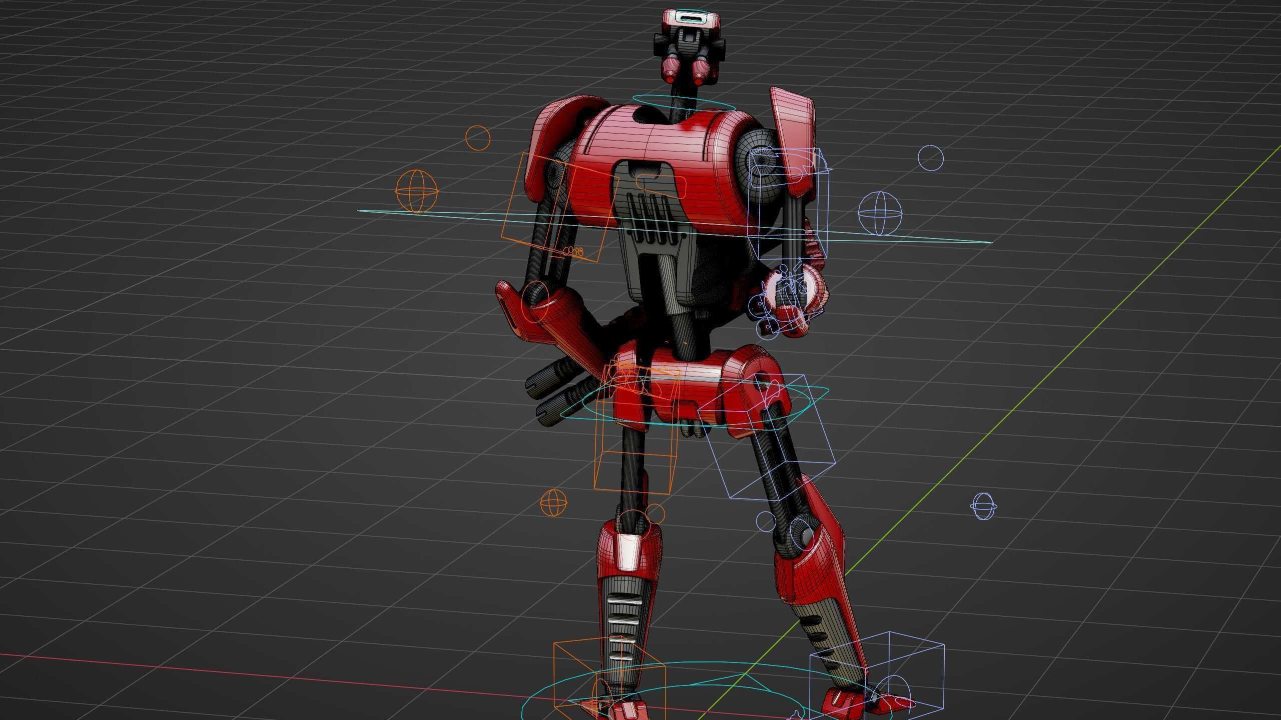 BATTLE DROID KA-20  Rigged for Unreal Engine - Unity - MIXAMO 3D model_38