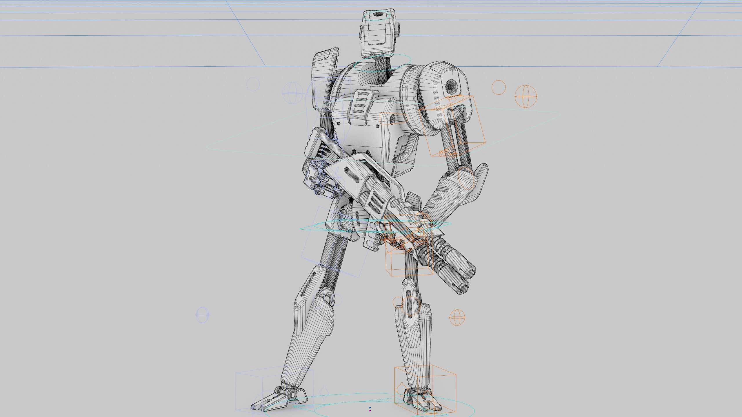 BATTLE DROID KA-20  Rigged for Unreal Engine - Unity - MIXAMO 3D model_40