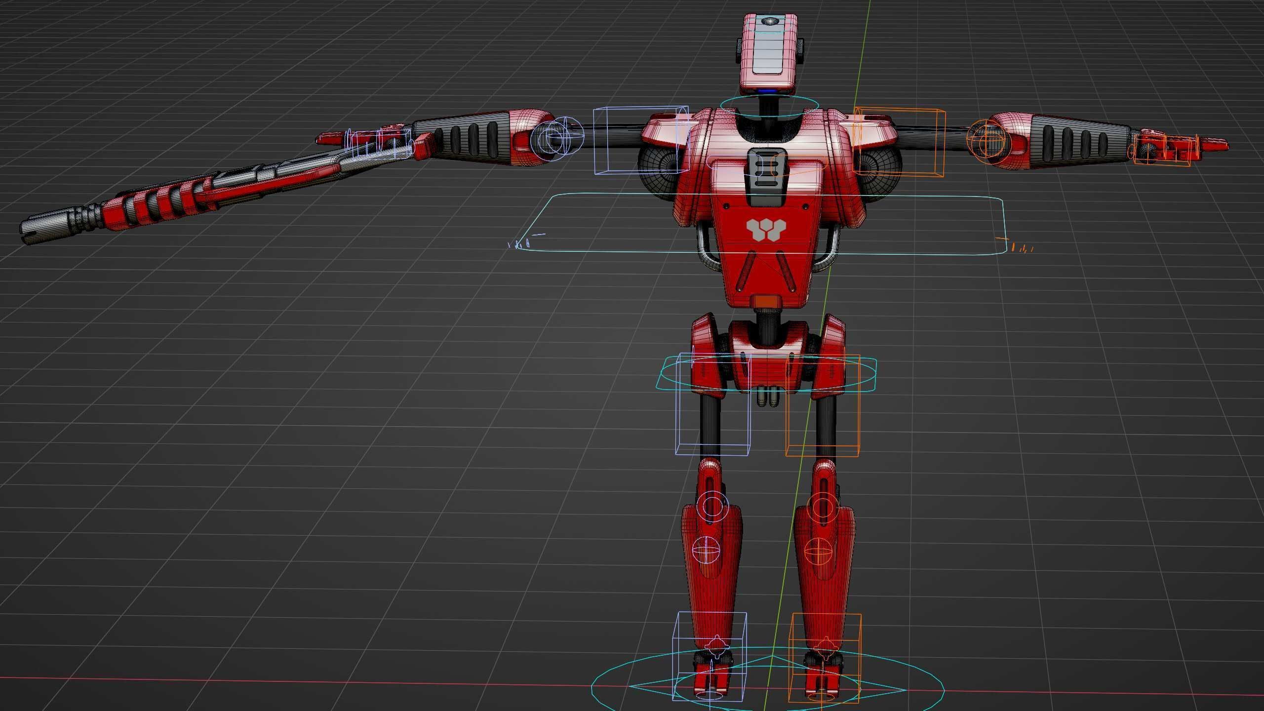 BATTLE DROID KA-20  Rigged for Unreal Engine - Unity - MIXAMO 3D model_39
